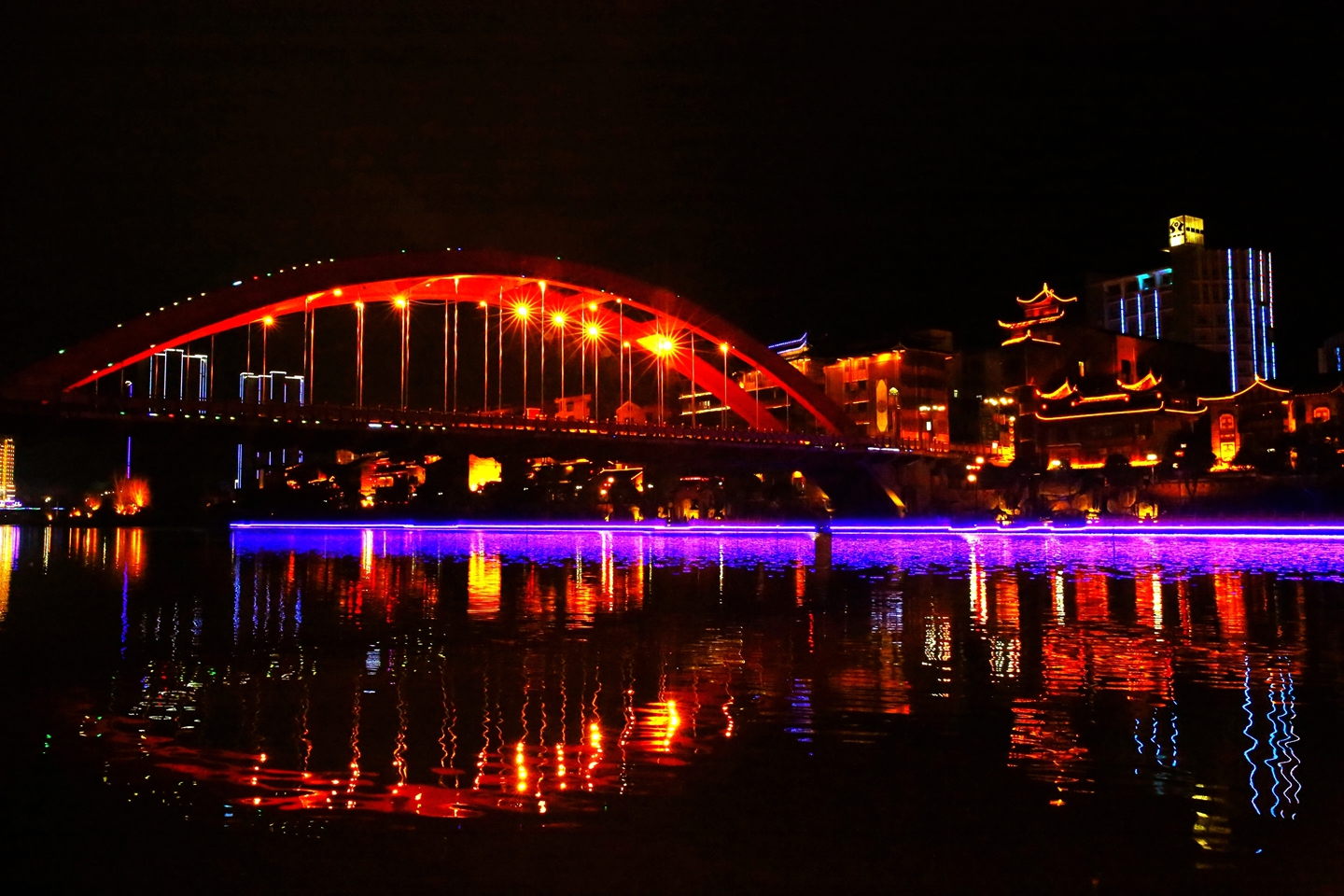 多彩贵州:石阡夜景